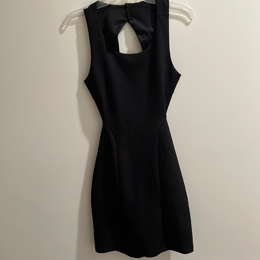 Black Sleeveless Cutout Dress Open Back